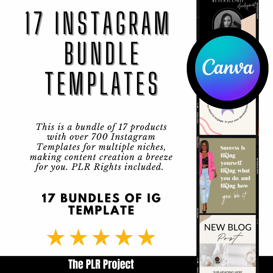 700 Instagram Templates Bundle
