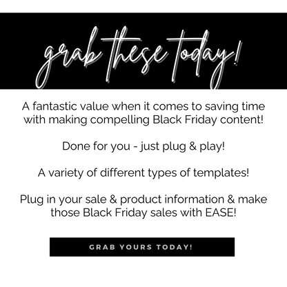 Black Friday Templates